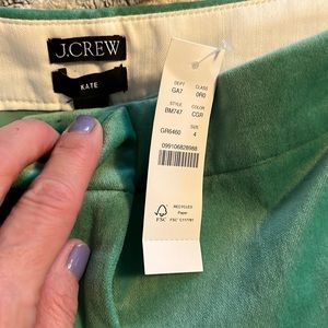 JCrew velvet green pants